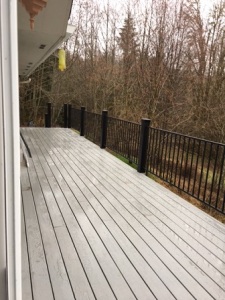 Our beautiful new deck, almost finished